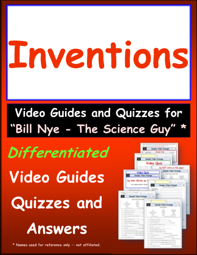 Worksheet For Bill Nye Inventions Video Differentiated Worksheet