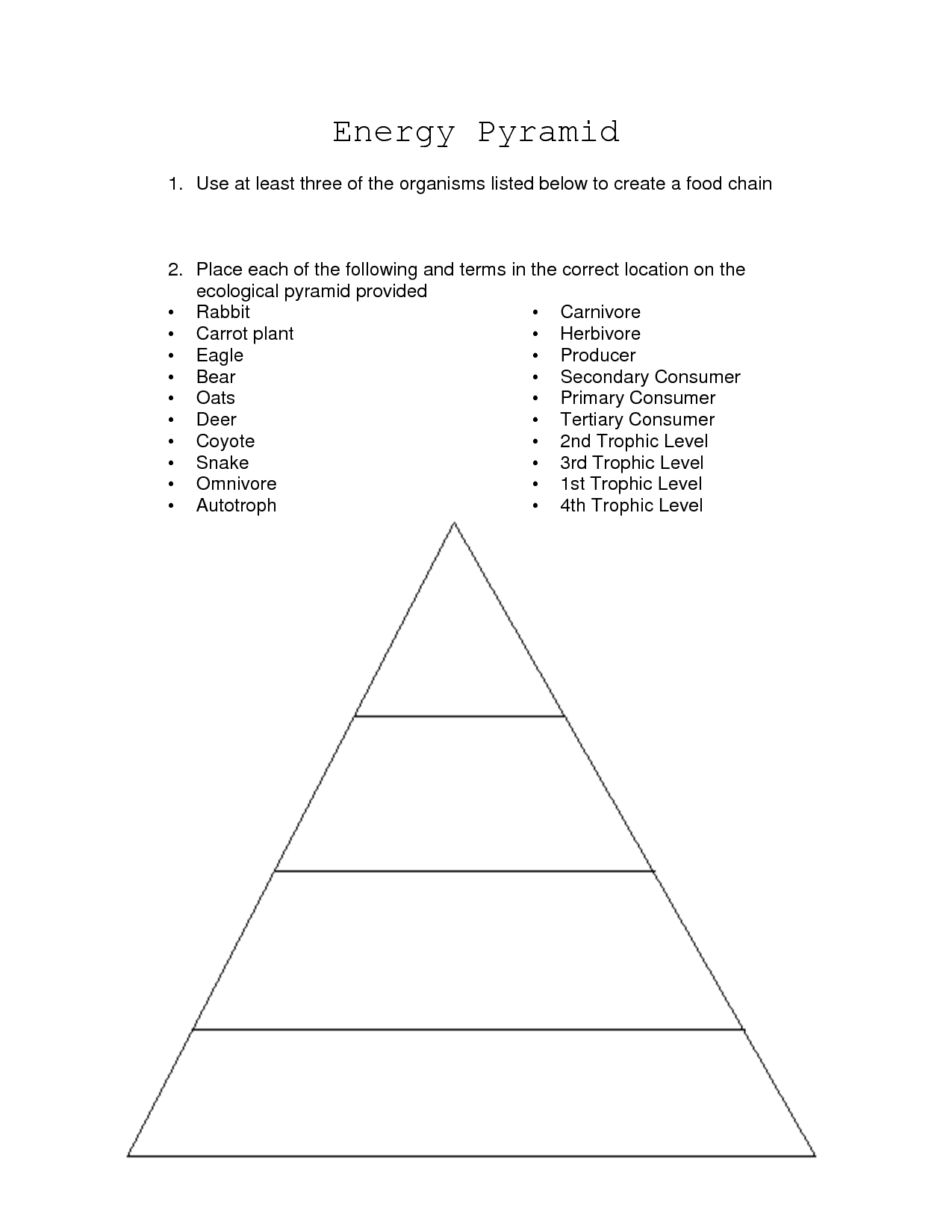 Worksheet Trophic Levels Worksheet Worksheet Fun Worksheet Study Site